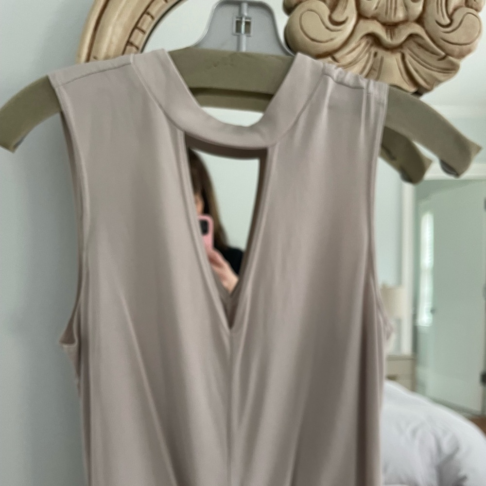 Boston proper light grey top. size medium.  worn one time
